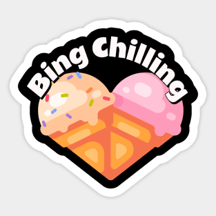 Bing Chilling Sticker